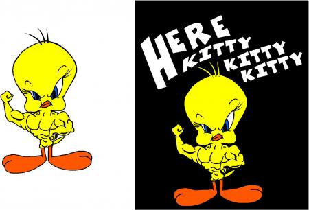 tweety et ses muscle